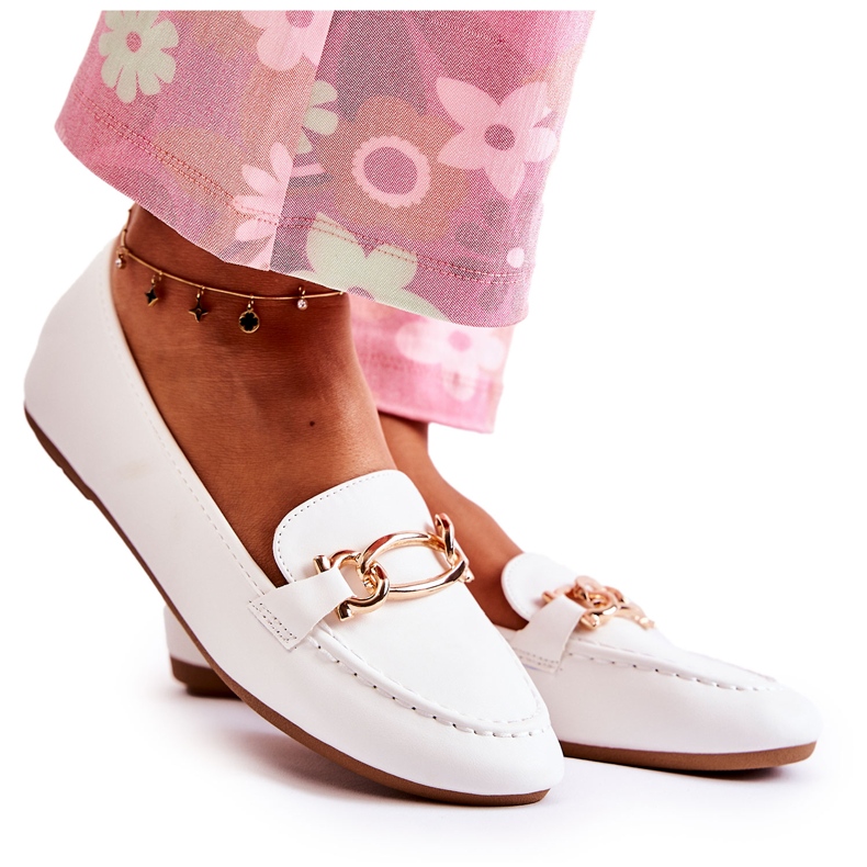 PG1 Mocasines Adorno Millario Blanco