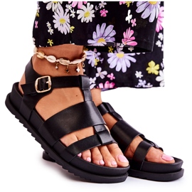 Sandalias negras con plataforma Tessy negro