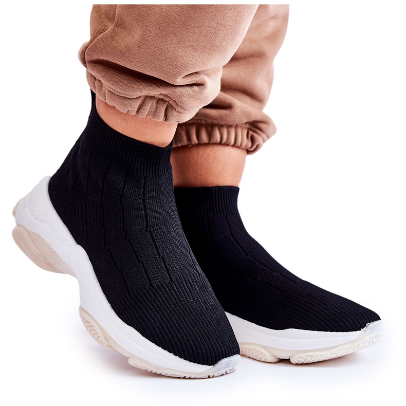 Deportivas Tela Alta Mujer Negras Nolly negro