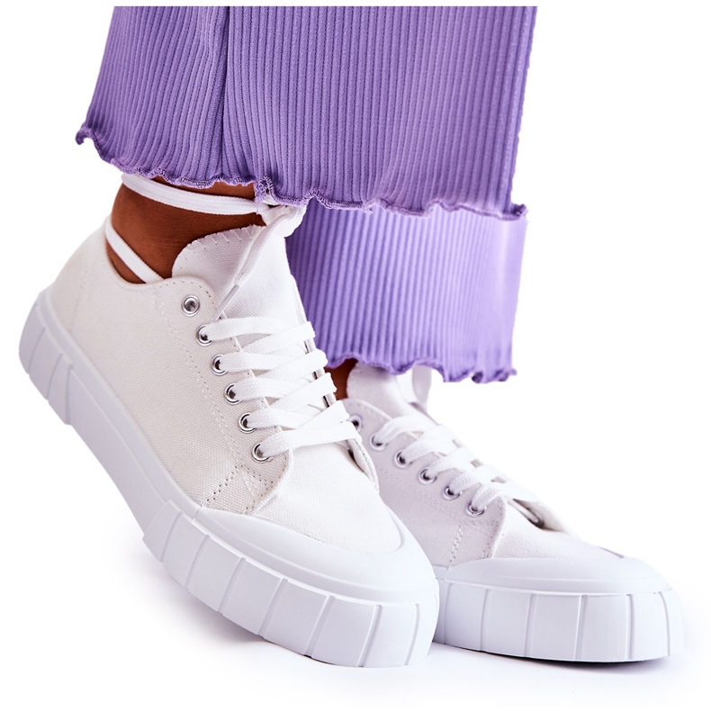 PS1 Zapatillas De Mujer En La Plataforma Blanco Viene