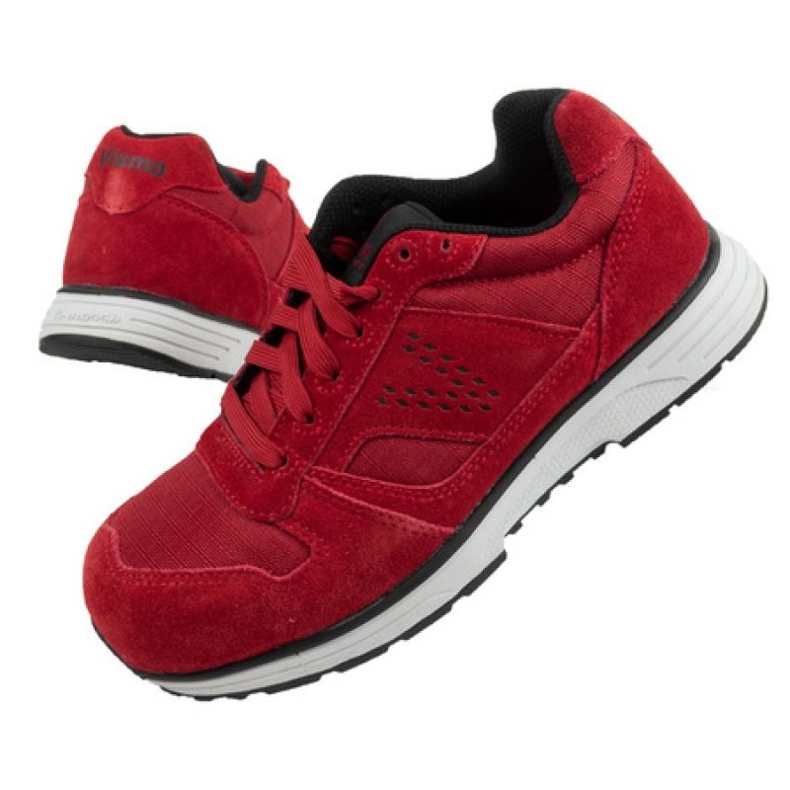Zapatos de trabajo Vismo S1P Src Esd O U ER66 rojo
