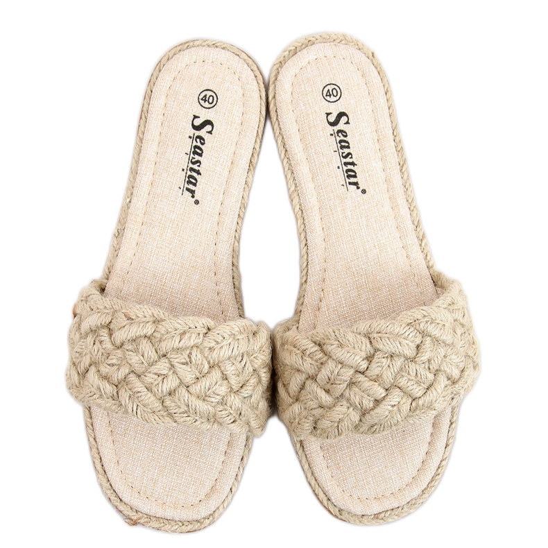 Zapatillas de casa de mujer Erika Beige