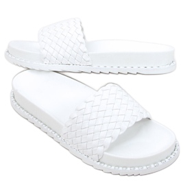 Pantuflas de mujer Edna White blanco