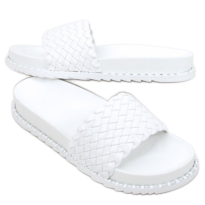 Pantuflas de mujer Edna White blanco