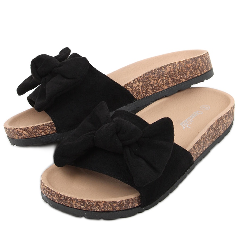 Chanclas de corcho negro Kiara