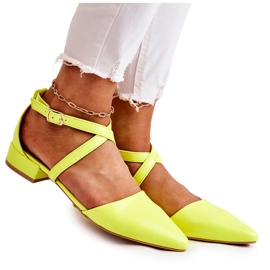 WS1 Bombas De Cuero En Tacones Bajos Amarillo Giovanna multicolor WS1 Bombas De Cuero En Tacones Bajos Amarillo Giovanna multicolor