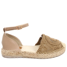 Alpargatas caladas Jasmine Khaki beige