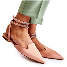 WS1 Sandalias De Mujer Con Punta En Rosa Amisha Spitz