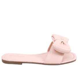 Pantuflas Mili Pink con lazo rosa