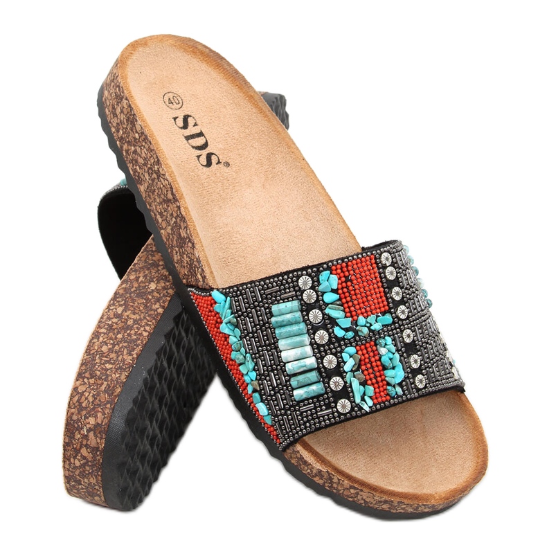 Babuchas Taida de corcho negro