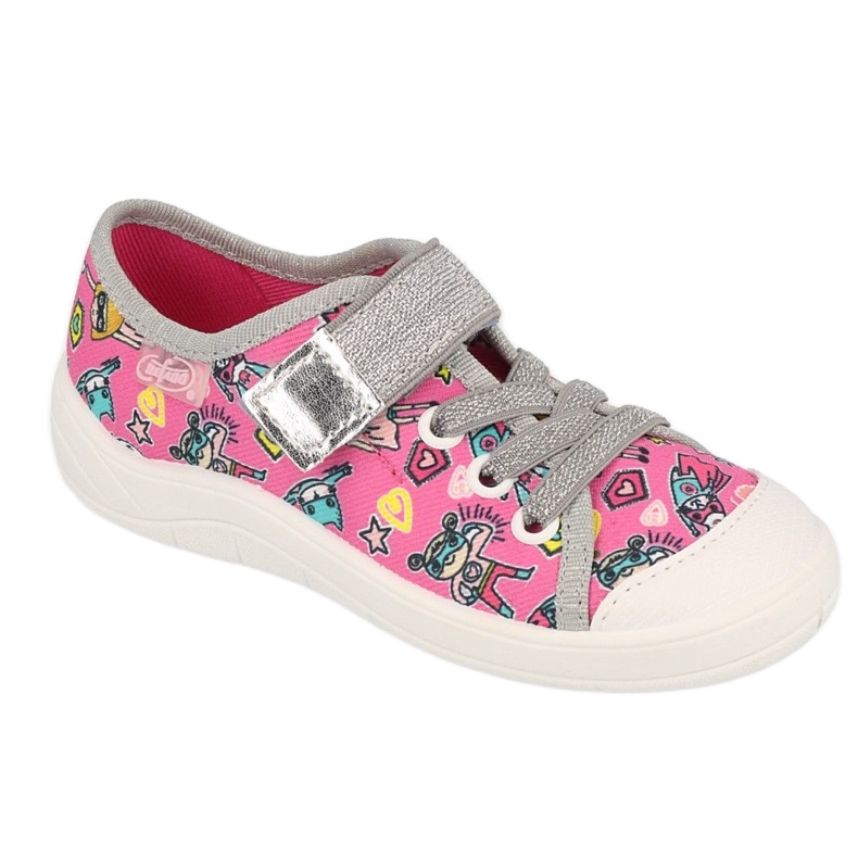 Zapatos befado niño 251X188 rosado gris
