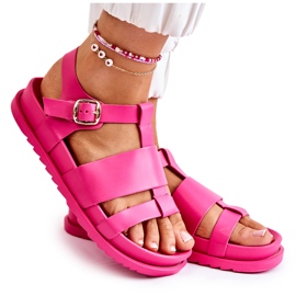 WS1 Sandalias Con Plataforma Fucsia Tessy rosa