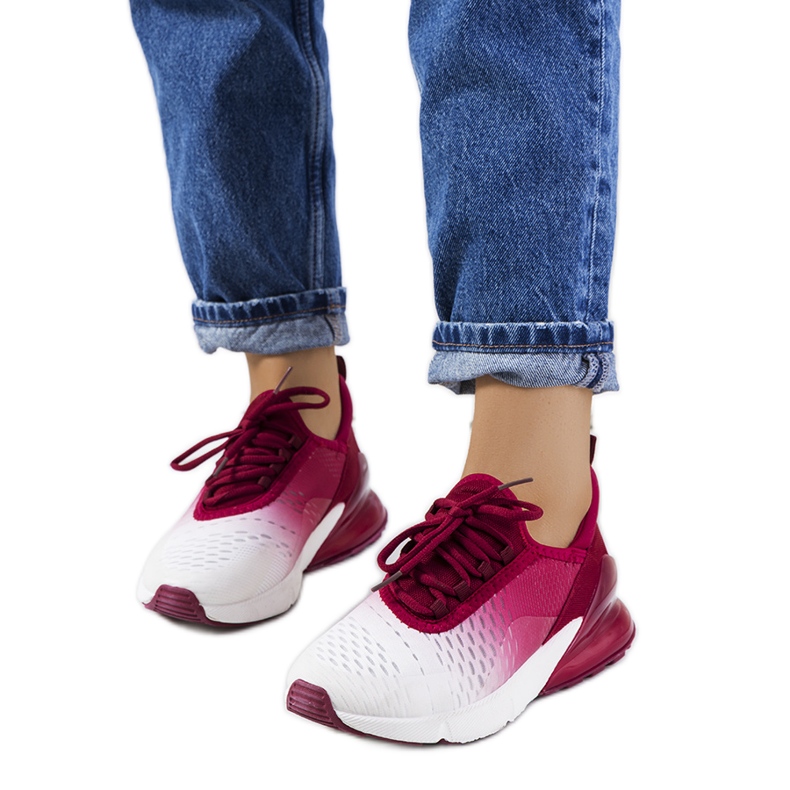 Deportivas Glaner sport burdeos blanco