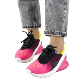 PA1 Deportivas negras Glaner negro rosado