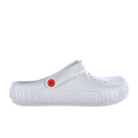 Zapatillas casa hombre kroks blancas Big Star II175003 blanco