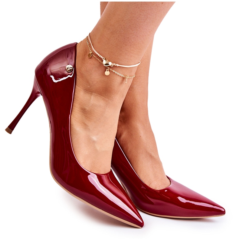 Vinceza Stilettos Clásicos Lacados Lerisa Rojo