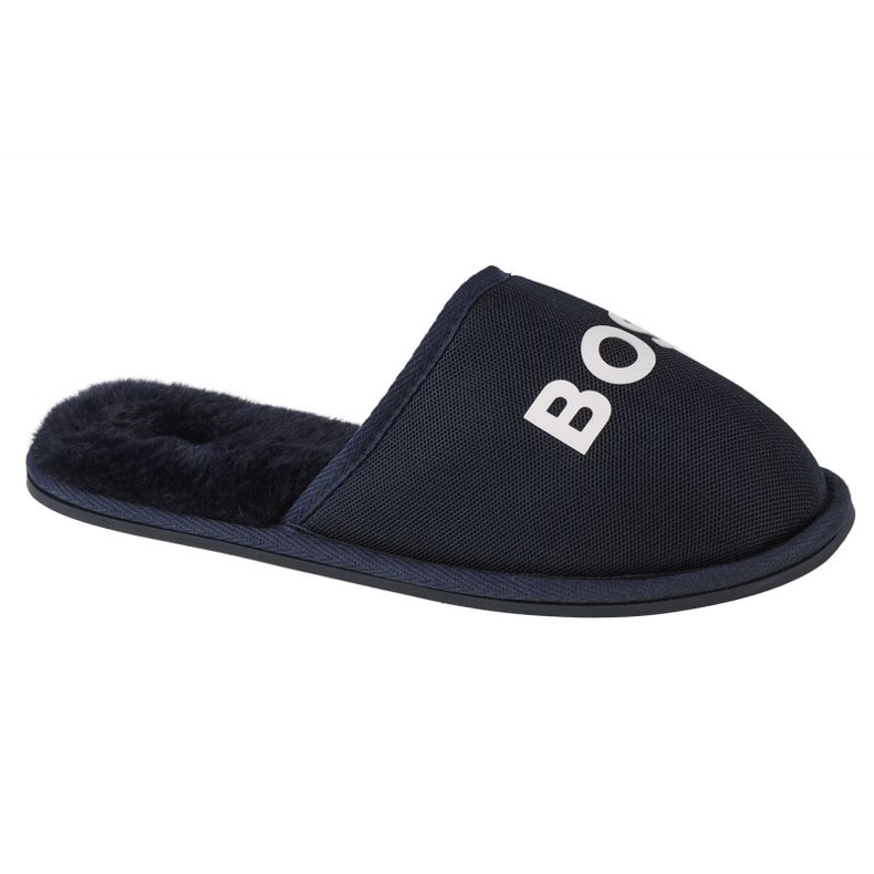 Pantuflas con logotipo Boss J29312-849 azul