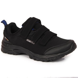Zapatos de trekking impermeables con cierre adhesivo American Club negro