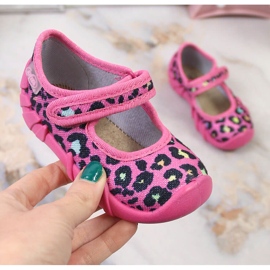 Zapatillas casa niña con velcro rosa pantera rosa Befado rosado Zapatillas casa niña con velcro rosa pantera rosa Befado rosado