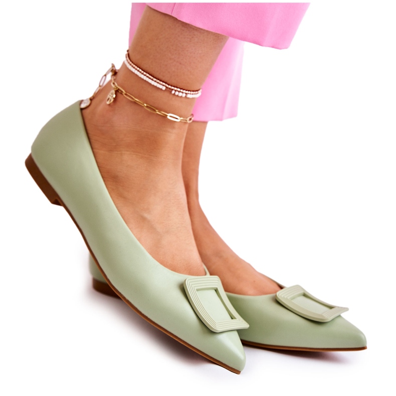 WS1 Bailarina Con Adorno Verde Spitz Simone WS1 Bailarina Con Adorno Verde Spitz Simone