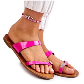 WS1 Chanclas Mujer Lacadas Fucsia Jimena rosa