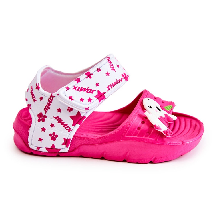 WJ1 Sandalias Infantiles Ligeras Con Adornos Trusty Rosa Oscuro blanco rosado
