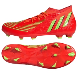 Zapatillas Adidas Predator Edge.2 Fg GW1009 rojo naranjas y tintos