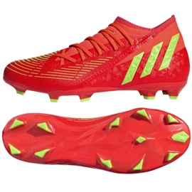 Adidas Predator Edge.3 Fg M GW1005 zapatillas rojo naranjas y tintos