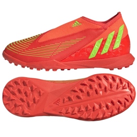 Zapatos Adidas Predator Edge.3 Ll Tf GV8489 rojo naranjas y tintos