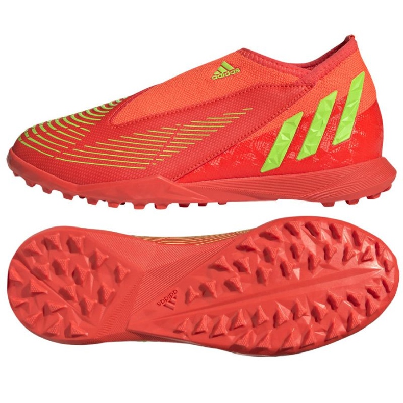 Zapatos Adidas Predator Edge.3 Ll Tf GV8489 rojo naranjas y tintos