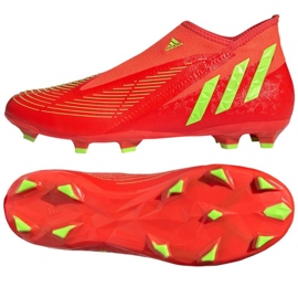 Adidas Predator Edge.3 Ll Fg M GW1000 zapatos rojo naranjas y tintos