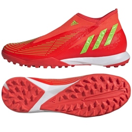 Zapatos Adidas Predator Edge.3 Ll Tf GV8533 rojo naranjas y tintos