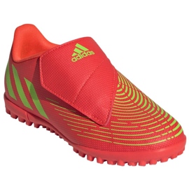 Zapatillas Adidas Predator Edge.4 V Tf Jr GV8480 rojo naranjas y rojos