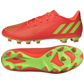 Zapatos adidas Predator Edge.4 FxG M GW0991 rojo naranjas y tintos