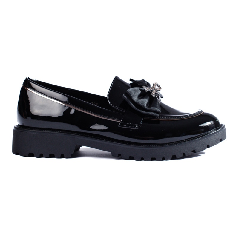 SHELOVET Mocasines con lazo negro