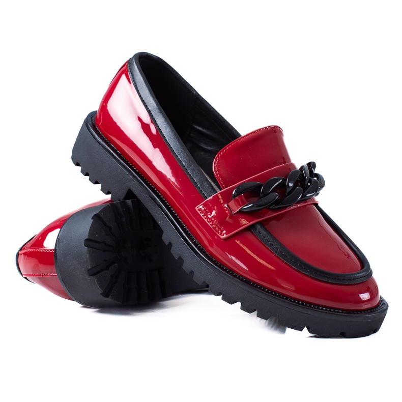SHELOVET Mocasines de moda rojo