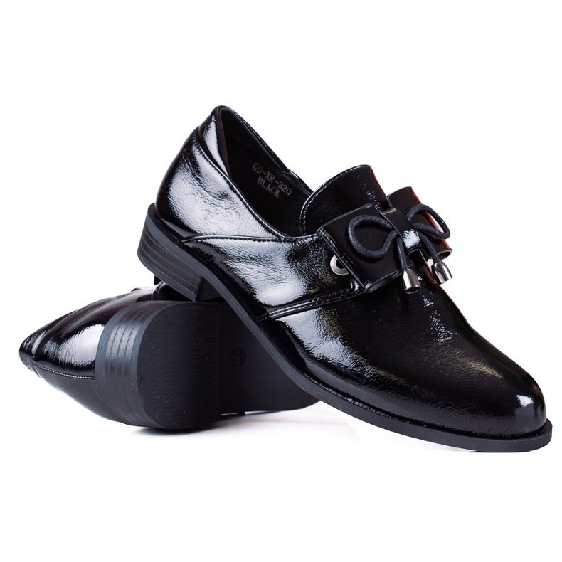 SHELOVET Mocasines con lazo negro
