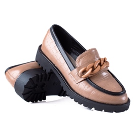 SHELOVET Mocasines de moda beige