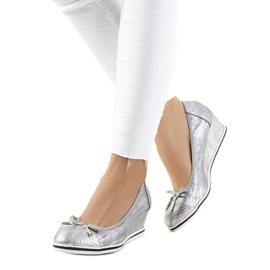Deportivas plata cuña Blance Deportivas plata cuña Blance