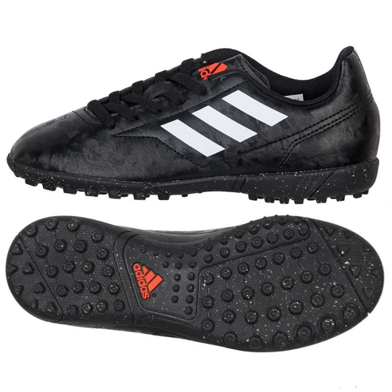 Botas de fútbol Adidas Conquisto Ii Tf Jr BB0564 negro negro Botas de fútbol Adidas Conquisto Ii Tf Jr BB0564 negro negro