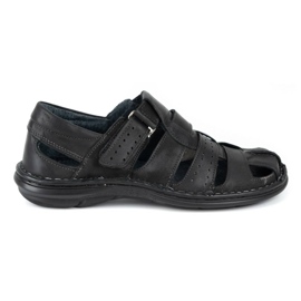 Olivier Sandalias de hombre negras 467 negro