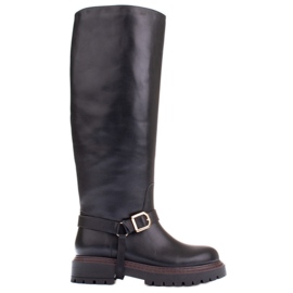 Marco Shoes Botas de trampero con una parte superior más ancha negro Marco Shoes Botas de trampero con una parte superior más ancha negro
