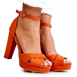 FM1 Sandalias De Ante On A Pole Naranja Lanelle FM1 Sandalias De Ante On A Pole Naranja Lanelle