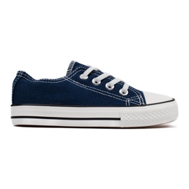 Deportivas infantiles Vico azul marino con elásticos