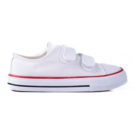 Deportivas con velcros para niños Vico blanco