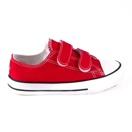 Deportivas con velcros para niños Vico rojo