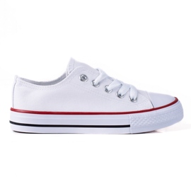 Deportivas infantiles con cordones Vico blanco