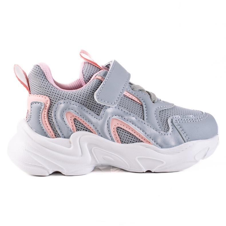 Deportivas infantiles Shelovet con velcro gris azul