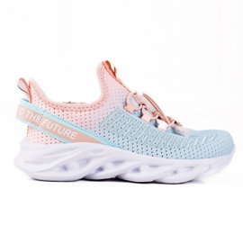 Deportivas infantiles Vico, material bicolor azul rosado