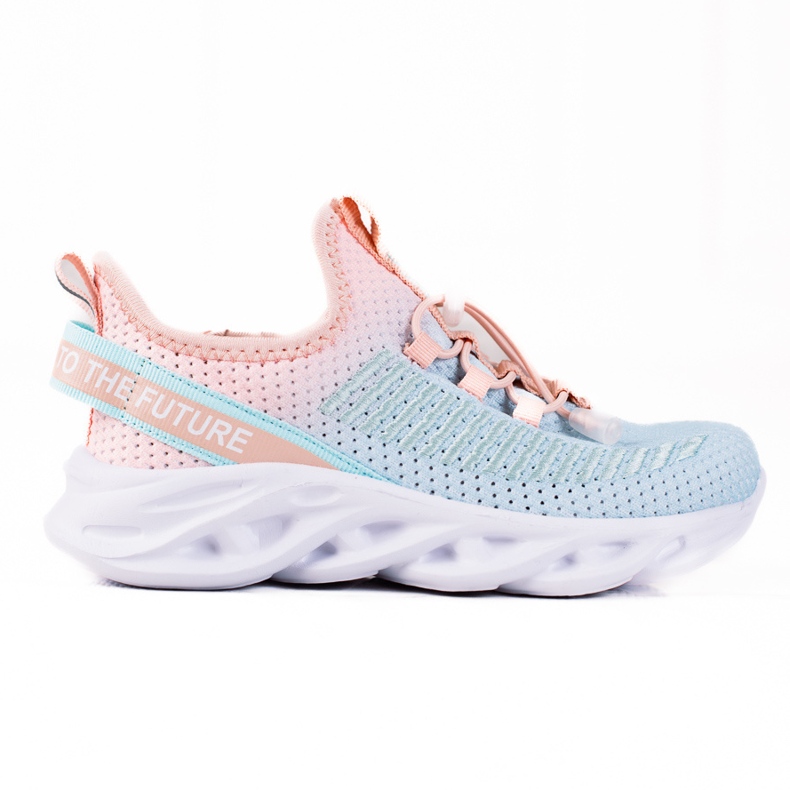 Deportivas infantiles Vico, material bicolor azul rosado
